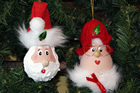 Ornament - Santa and Mrs. Claus in Red